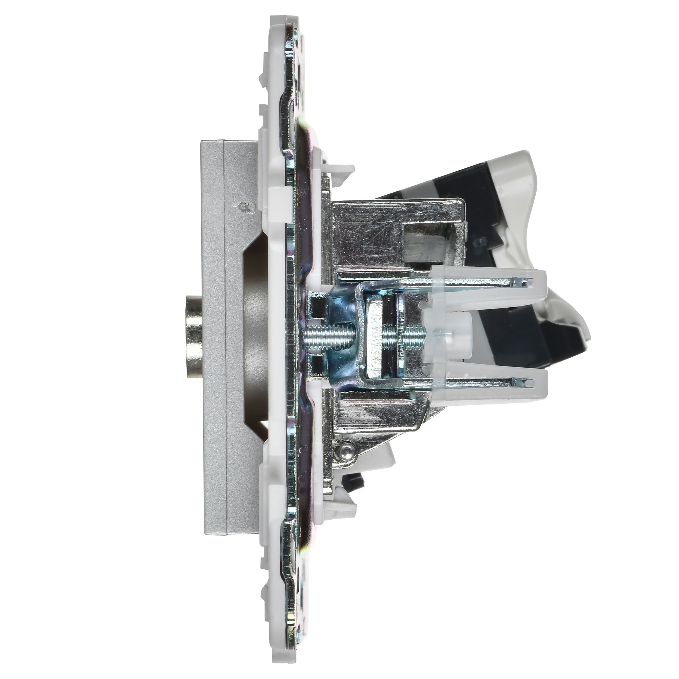 SKANDY Розетка двойная TV+RJ45 кат.5E SK-A14S серебряный IEK