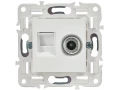 SKANDY Розетка двойная TV+RJ45 кат.6 SK-A15W арктический белый IEK