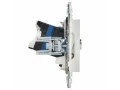SKANDY Розетка двойная TV+RJ45 кат.6 SK-A15W арктический белый IEK