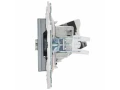 SKANDY Розетка двойная TV+RJ45 кат.5E SK-A14N металл никель IEK