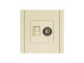FORTE&PIANO Розетка двойная TV+RJ45 кат.6 FP437 ваниль IEK