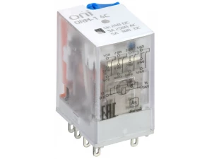 Реле интерфейсное ORM-1 4C 24В DC со светодиодом и тестовой кнопкой ONI