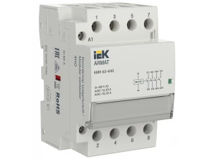 ARMAT Контактор модульный KMR 63А 230В AC 4НО IEK