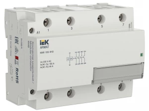 ARMAT Контактор модульный KMR 100А 24В AC/DC 4НО IEK