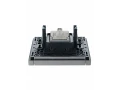 FORTE&PIANO Розетка двойная TV+SAT FP538 сталь IEK