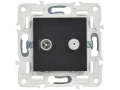 SKANDY Розетка двойная TV+SAT SK-A13Bl черный IEK