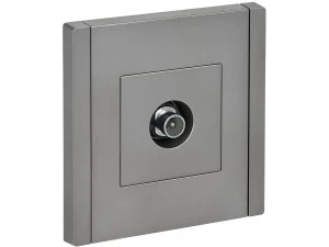 FORTE&PIANO Розетка TV проходная FP529 сталь IEK