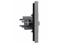 FORTE&PIANO Розетка TV проходная FP529 сталь IEK
