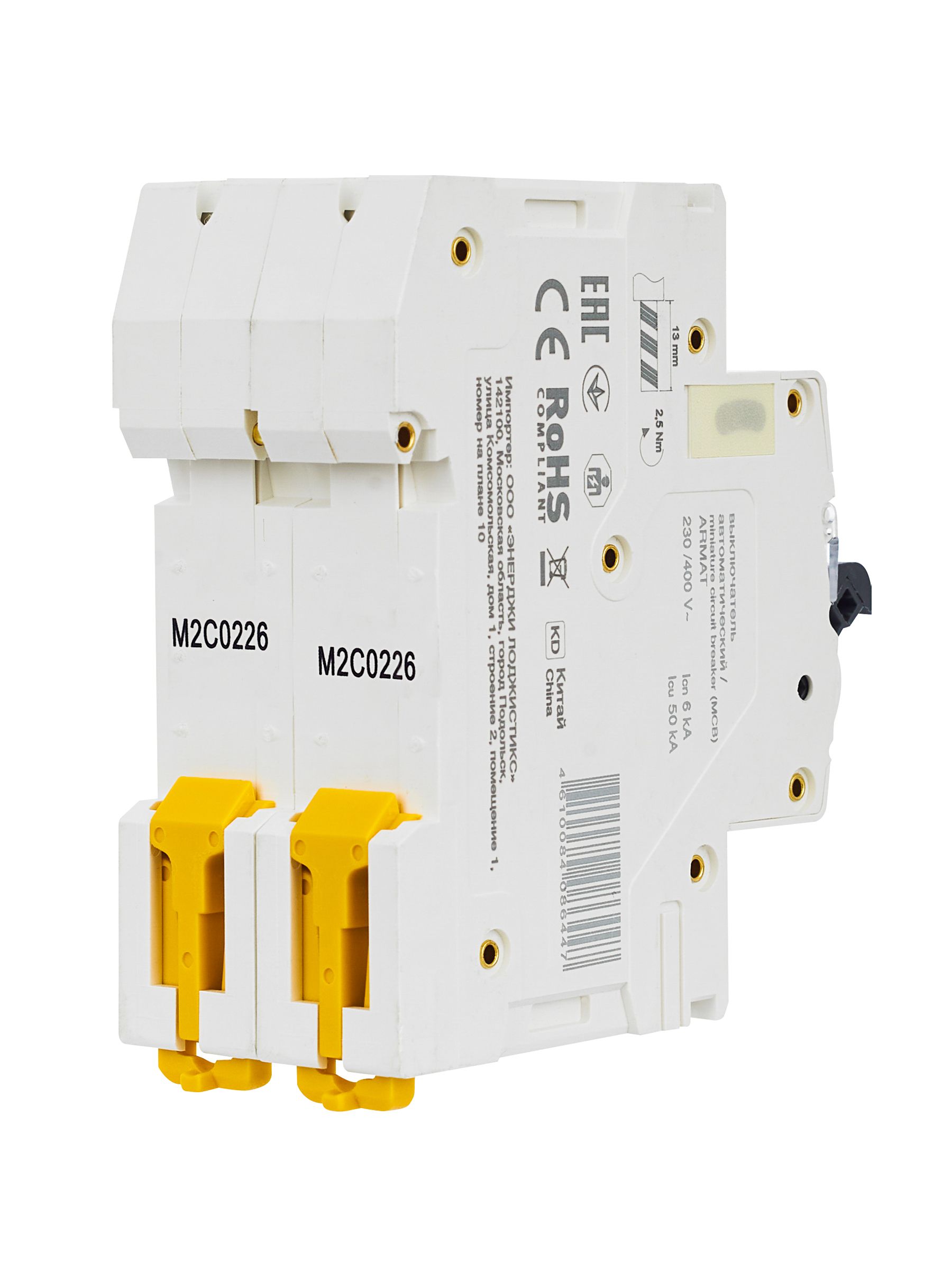 ARMAT Автоматический выключатель M06N 2P C 2А IEK