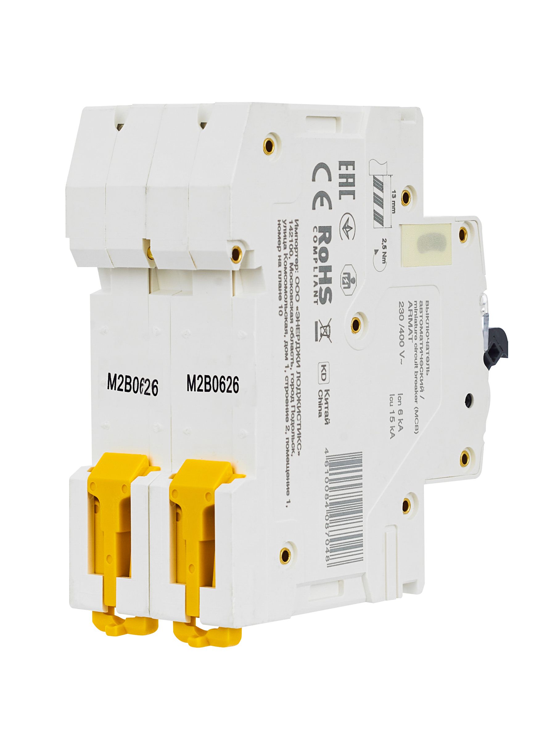 ARMAT Автоматический выключатель M06N 2P B 6А IEK