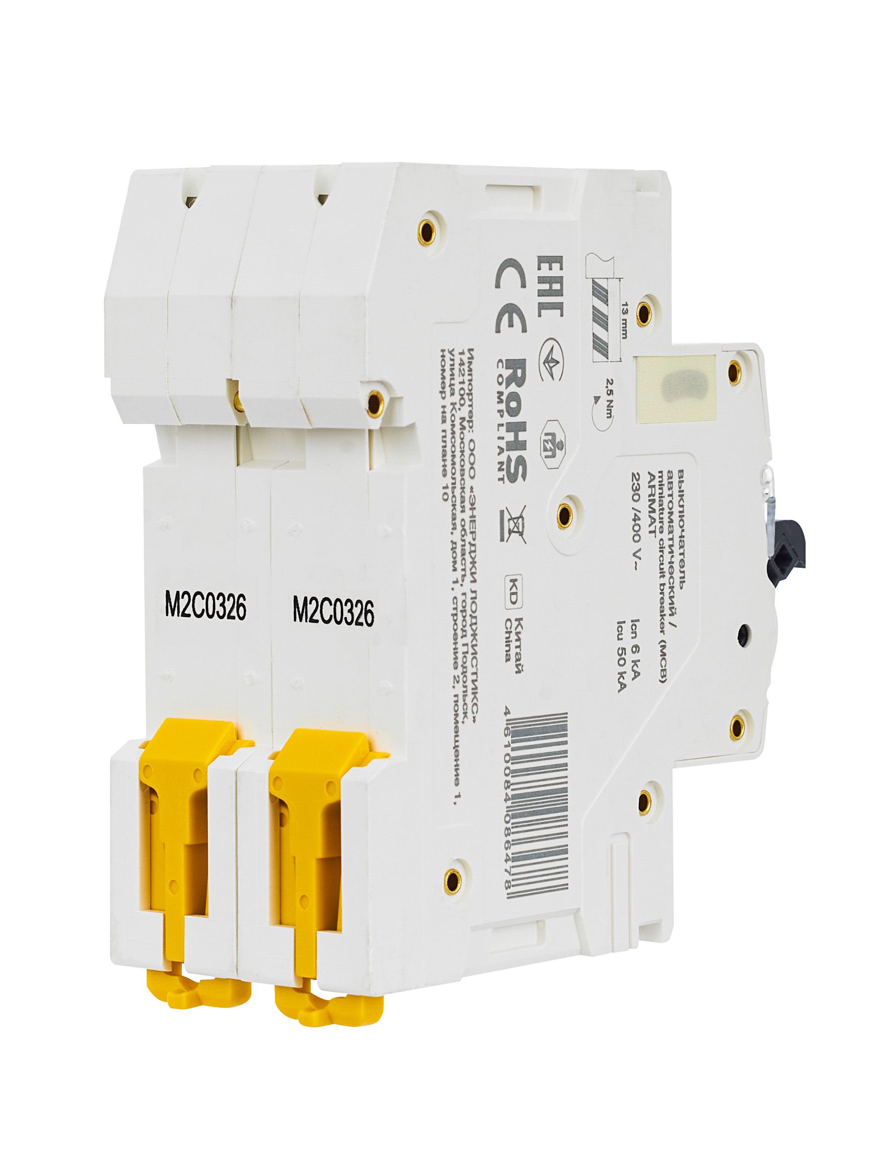 ARMAT Автоматический выключатель M06N 2P C 3А IEK