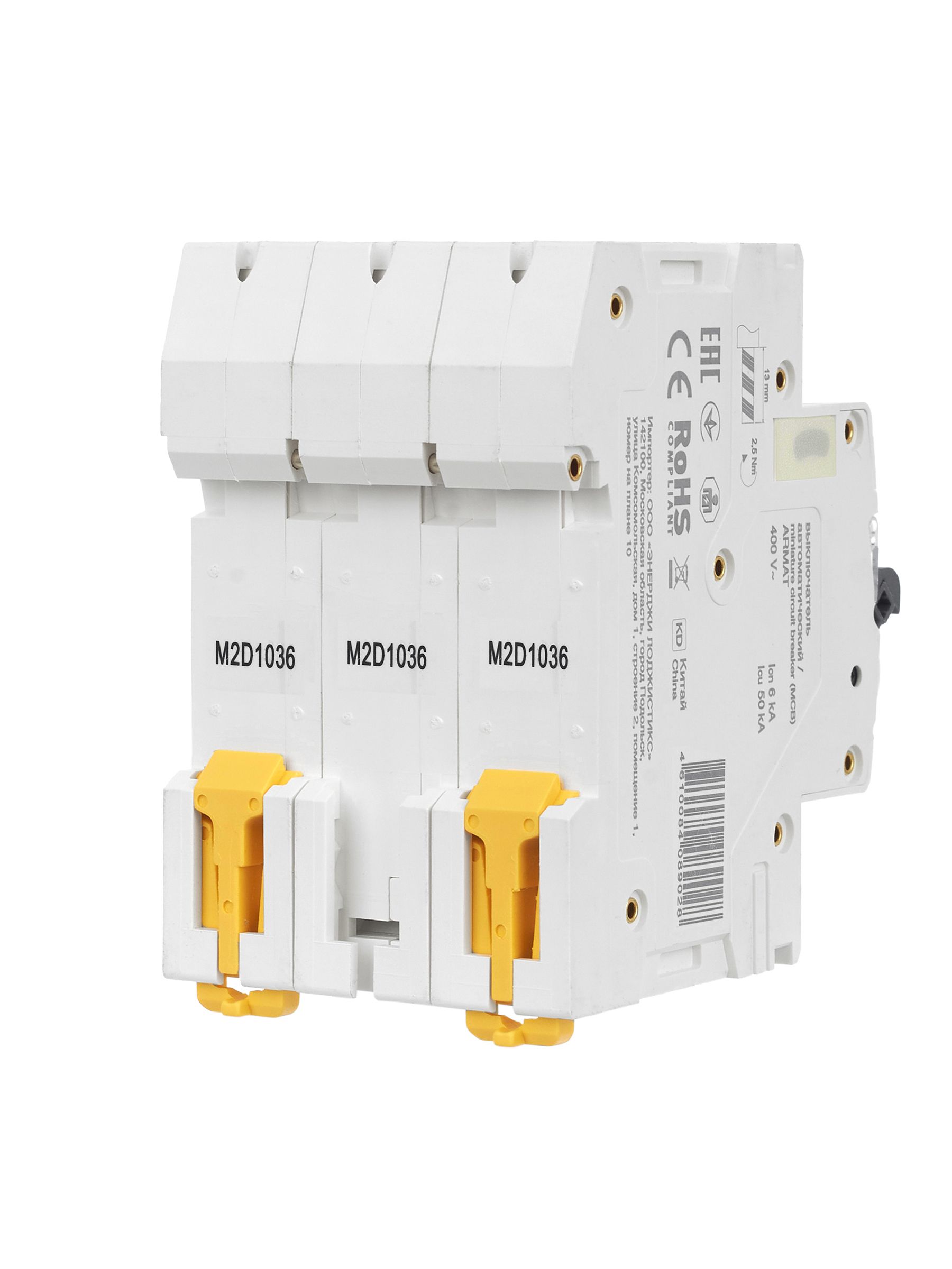 ARMAT Автоматический выключатель M06N 3P D 10А IEK