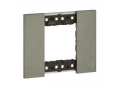 Декоративная рамка 2 модуля.Цвет Сталь LIVING NOW Bticino /KA4802ZG/