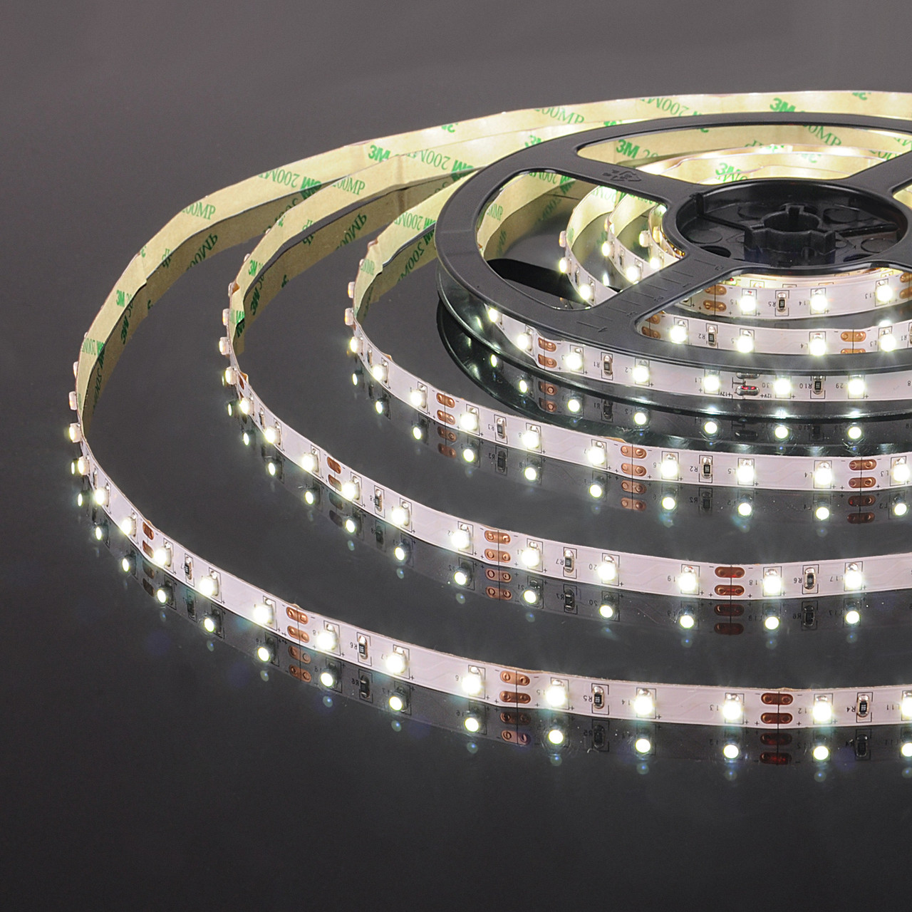Лента светодиодная 60Led 4,8W IP20 3300K теплый белый /2835 24V 60Led 4,8W IP20/