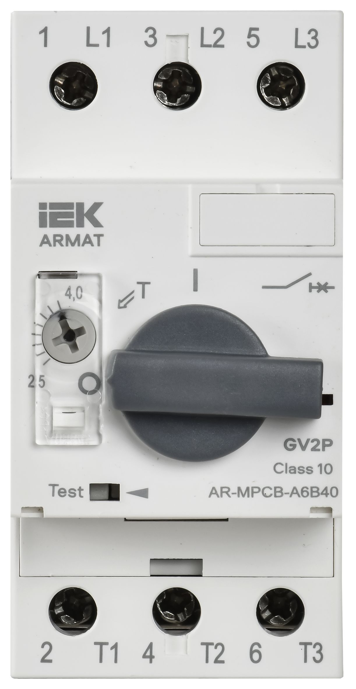 ARMAT Автоматический выключатель защиты двигателя A6 GV2P 2,5-4А IEK