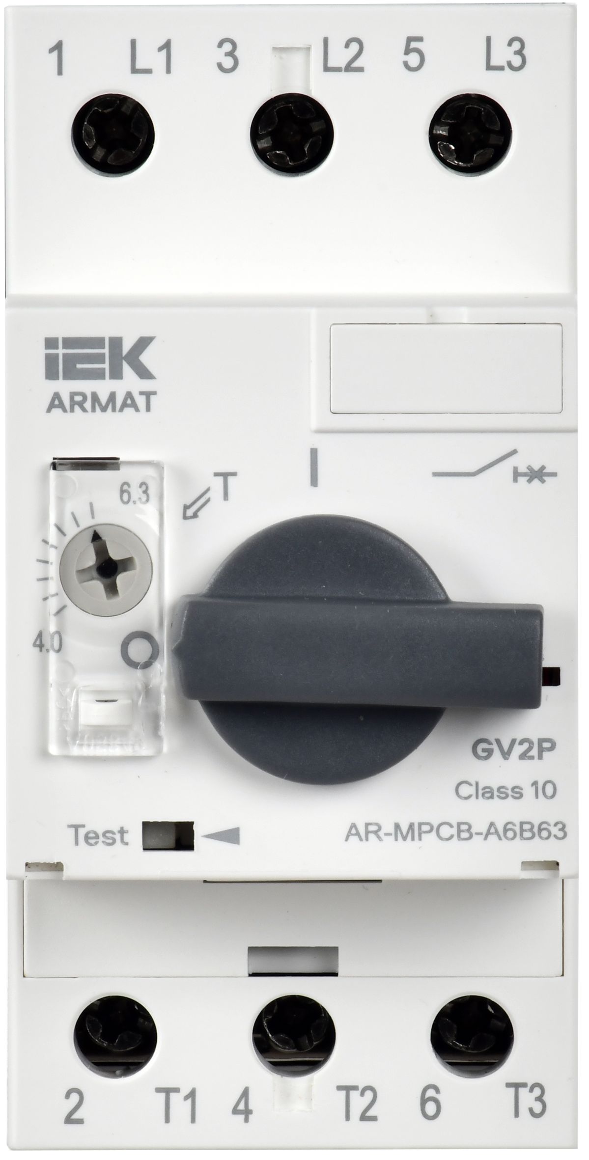 ARMAT Автоматический выключатель защиты двигателя A6 GV2P 4-6,3А IEK