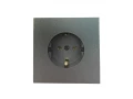 Розетка РС 16-1606 графит