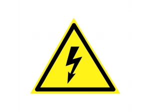 Наклейка знак электробезопасности «Опасность поражения электротоком» 160х160х160мм REXANT