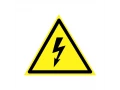 Наклейка знак электробезопасности «Опасность поражения электротоком» 160х160х160мм REXANT