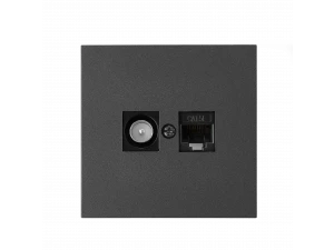 Розетка ТК-6651 графит