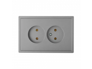 Розетка РС 16-0641 титан