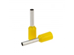 Наконечник штыревой втулочный изолированный F-8 мм 1 мм² (НШВи 1.0-8) желтый REXANT 08-0813
