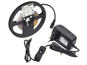 Комплект светодиодной подсветки 'Сделай сам' (лента LED 5м LSR-2835WW60-4,8-IP20-12В + драйвер + вык