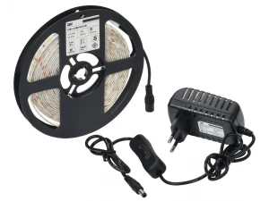 Комплект светодиодной подсветки 'Сделай сам' (лента LED 5м LSR-2835W60-4,8-IP65-12В + драйвер + выкл