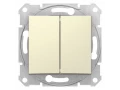 Переключатель 2клавишный, Бежевый SDN0600147