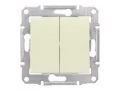 Переключатель 2клавишный, Бежевый SDN0600147