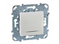 Переключатель 2 направления с синей подсветкой 10А, белый SDN1500121