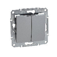 Переключатель 2клавишный, алюминий SDN0600160