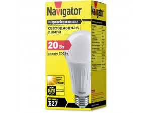 Лампа NLL-A70-20-230-2,7K-E27 61 386 Navigator