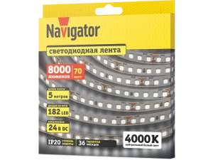 Лента СД NLS-2835W182-14-IP20-24V 5м 95 303 Navigator