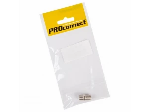 Переходник антенный, (гнездо F - гнездо F), бочка, (1шт.) (пакет)  PROconnect