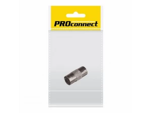 Переходник антенный, (гнездо TV - гнездо TV), (1шт.) (пакет)  PROconnect