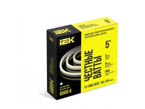 Комплект светодиодной подсветки 'Неон' (лента LED 5м LSR5-2835W120-8-IP65-220В + драйвер) IEK