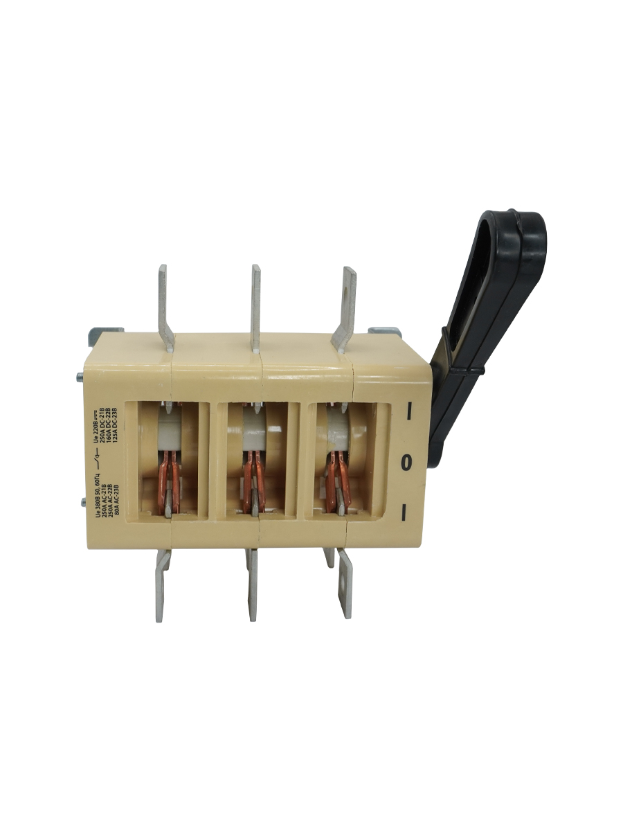 ВР32-35 А 70220-00 УХЛ3, 250А, несъёмная боковая рукоятка, 3-х пол. на два напр., IP00  (ЭТ)(Китай)