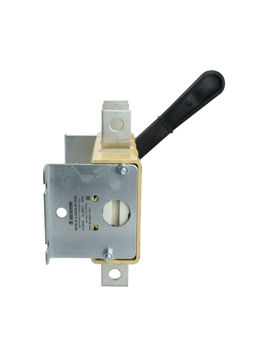 ВР32-35 А 30220-00 УХЛ3, 250А, несъёмная боковая рукоятка, 3-х пол. на одно напр., IP00  (ЭТ)(Китай)