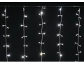 Гирлянда занавес 1,5х1,5м 160 светодиодов теплый белый свет IP20 прозрачный шнур 3м 230В транзит IEK