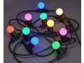 Гирлянда белт-лайт 5м 10 цветных ламп IP65 черный шнур 3м 230В транзит IEK