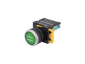 ВК22-EA3361-65У1, зелёный, с символом 'II', 1НО, цилиндр, d22мм, IP65  (ЭТ)