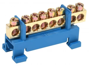 Шина N 'ноль' на DIN-изоляторе типа 'Стойка' ШНИ-6х9-8-С-С IEK