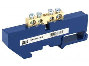 Шина N 'ноль' на DIN-изол ШНИ-6х9-4-Д-С IEK