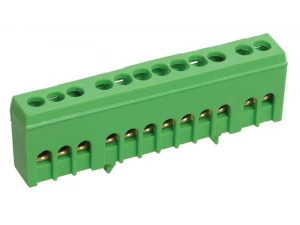 Шина PE 'земля' в корпусном изоляторе на DIN-рейку ШНИ-6х9-12-К-З IEK