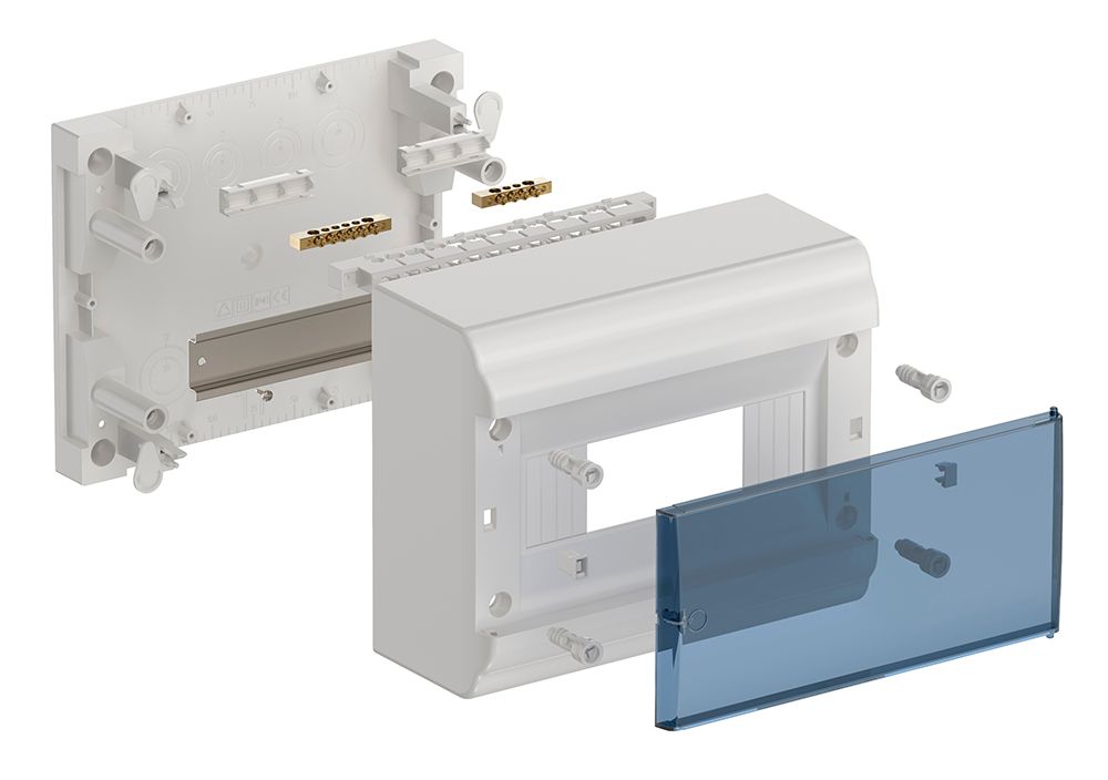 PRIME Корпус пластиковый ЩРН-П-9 модулей навесной белый IP41 IEK