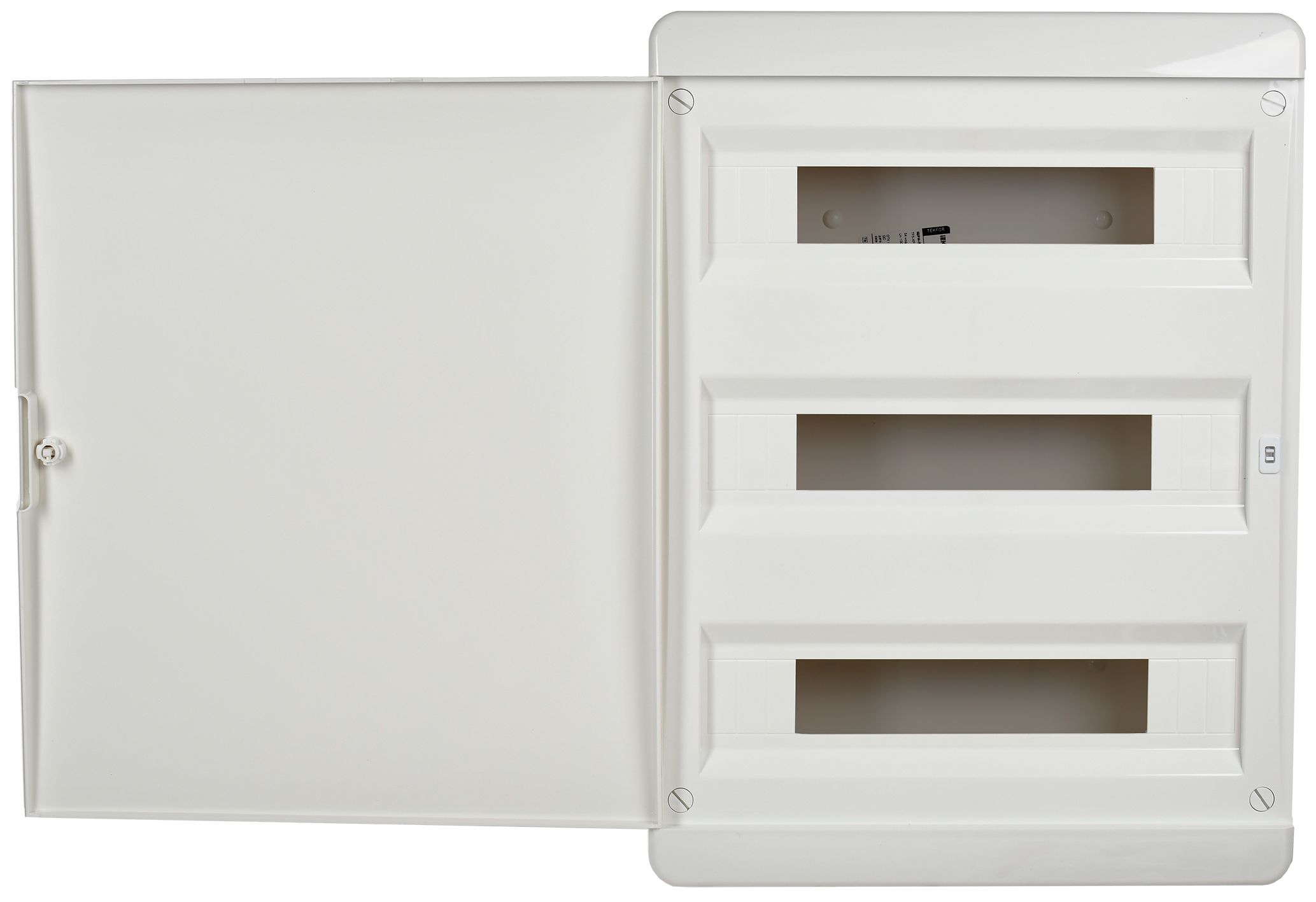TEKFOR Корпус пластиковый ЩРВ-П-54 IP41 белая дверь IEK