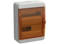 TEKFOR Корпус пластиковый КМПн-24 IP65 оранжевая прозрачная дверь IEK