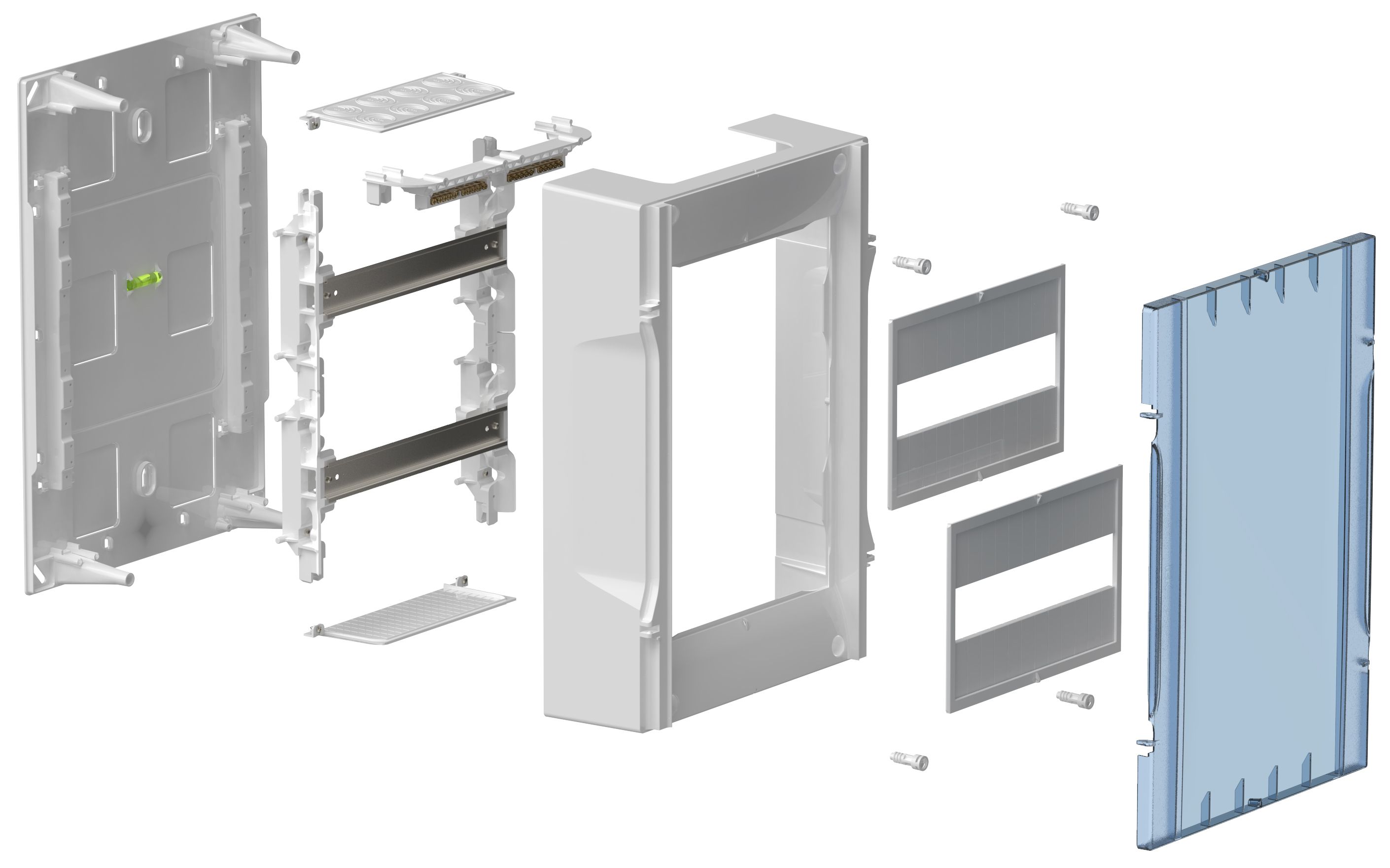 KREPTA Корпус пластиковый ЩРН-П-24 белая дверь IP40 IEK