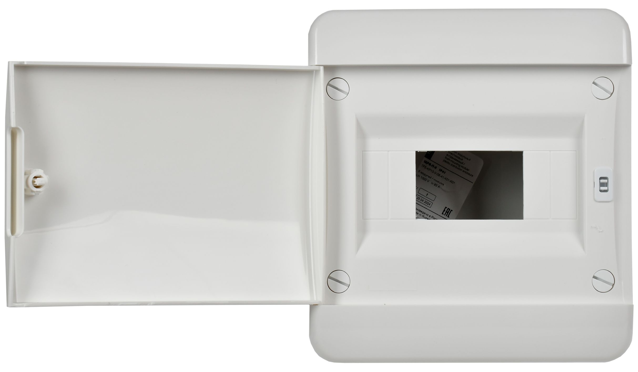 TEKFOR Корпус пластиковый ЩРВ-П-8 IP41 белая дверь IEK